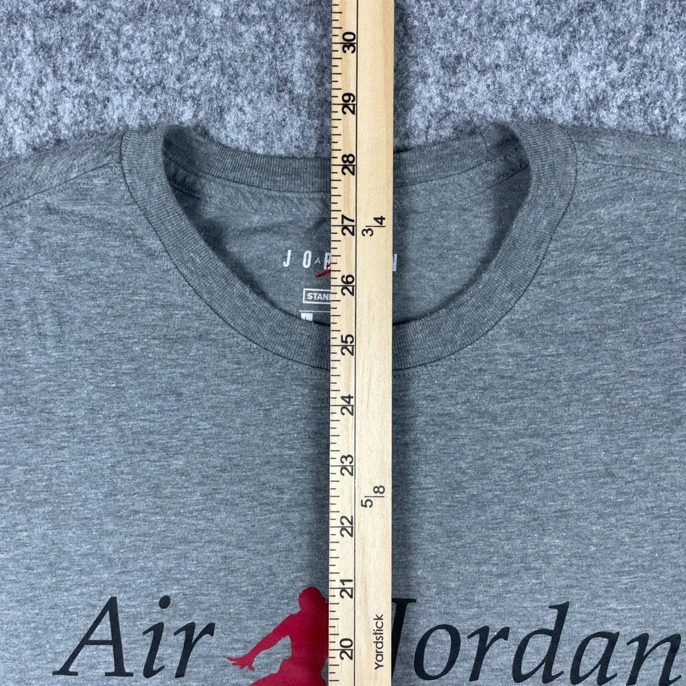 Jordan T-Shirt Mens Large Gray Jumpman Air Short Sleeve Standard Fit
